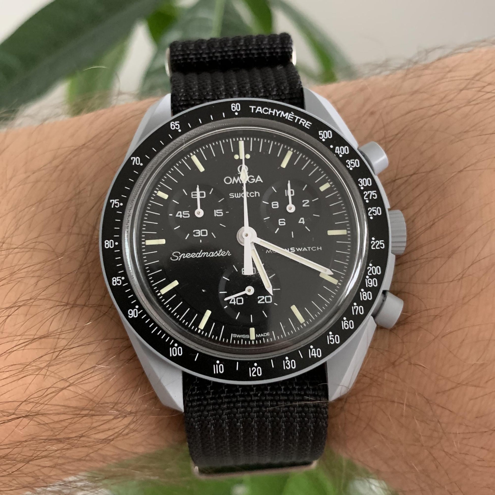 Omega Swatch MoonSwatch strap nylon black