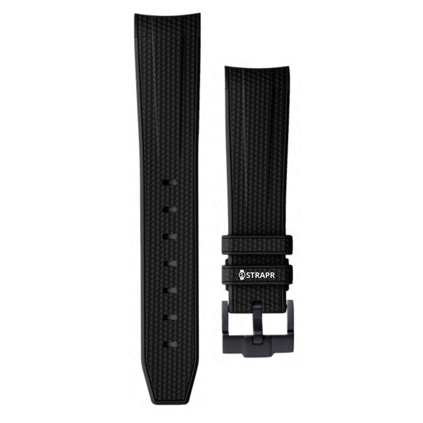 Bracelet strap Omega Swatch MoonSwatch noir