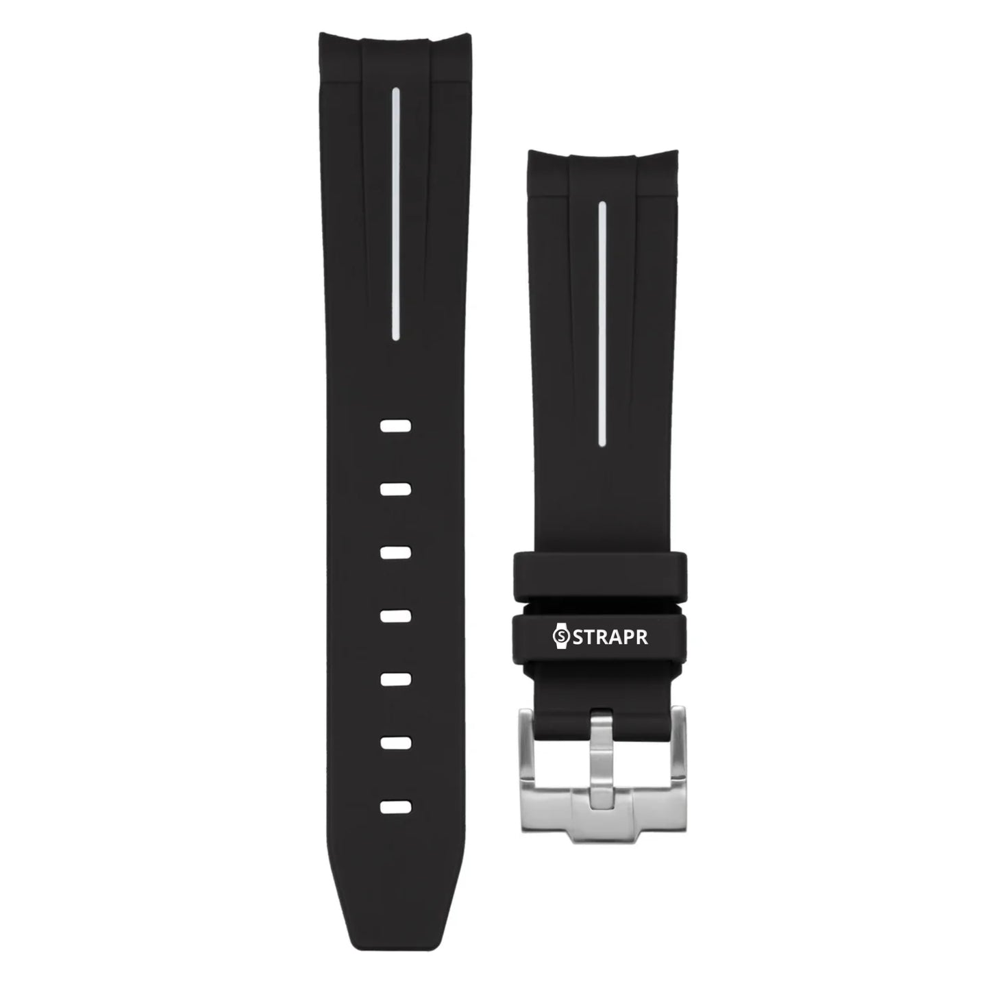 MoonSwatch strap black and white