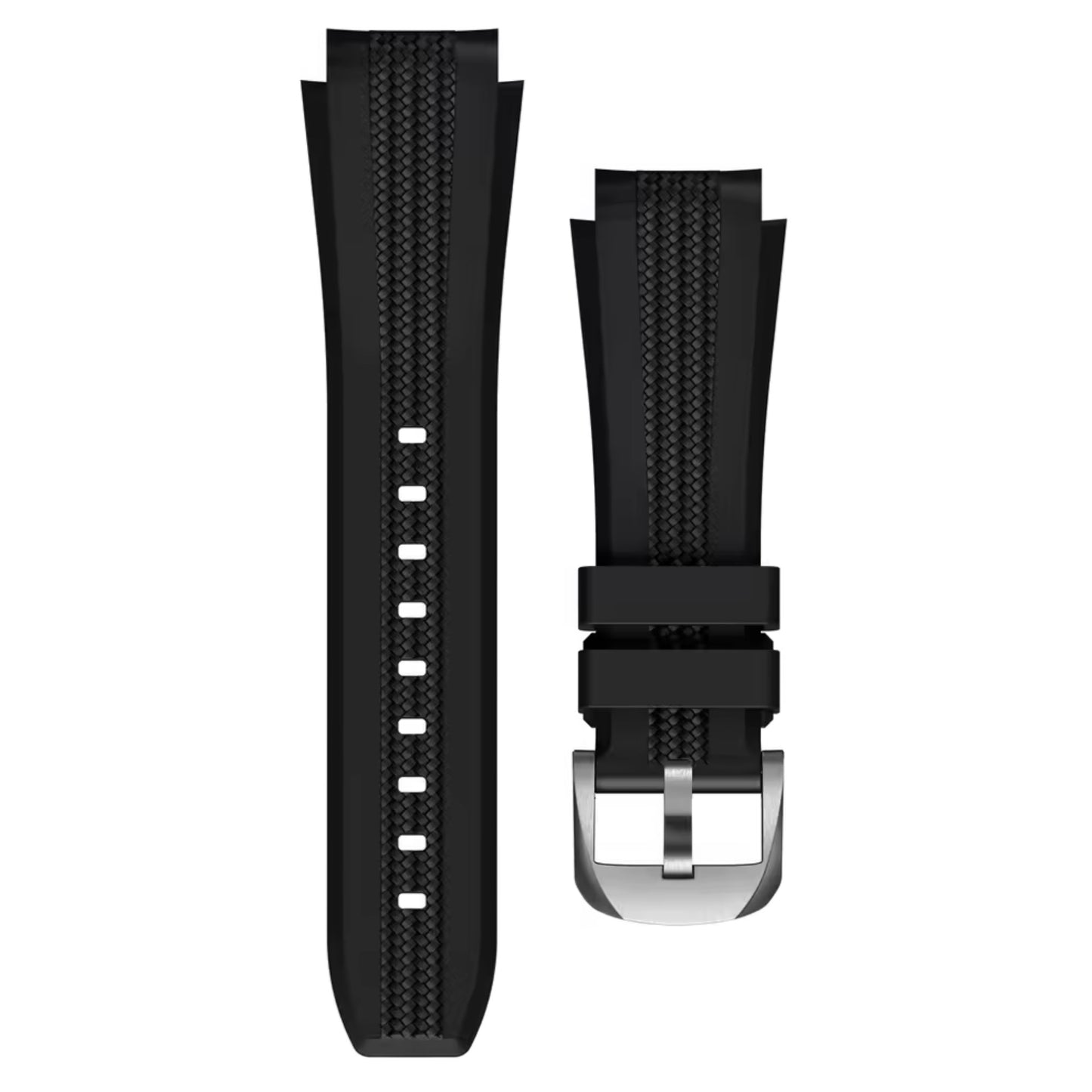 Brede Horlogebandje Omega x Swatch Moonswatch - Zwart