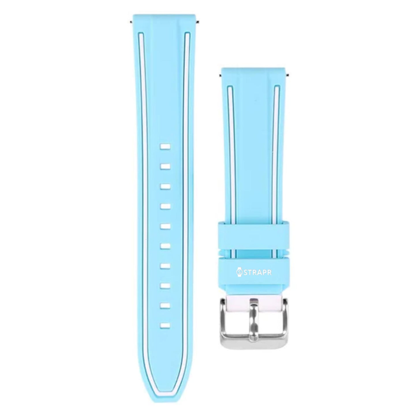 Omega Swatch MoonSwatch correa strap azul cielo silicona
