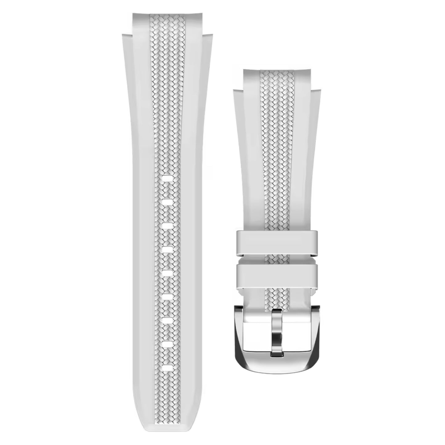 Brede Horlogebandje Omega x Swatch Moonswatch - Wit
