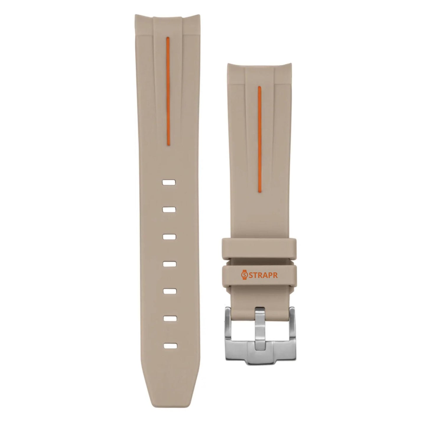 MoonSwatch strap Beige and Orange