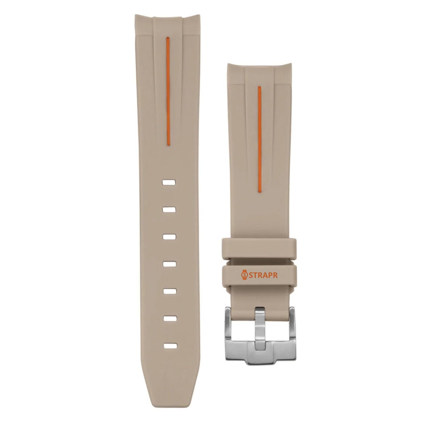 Omega x Swatch MoonSwatch strap silicone beige orange