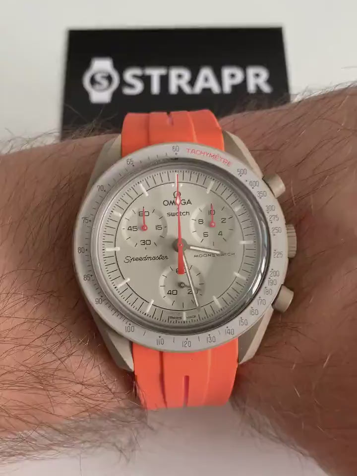 Omega Swatch MoonSwatch cinturino strap arancione