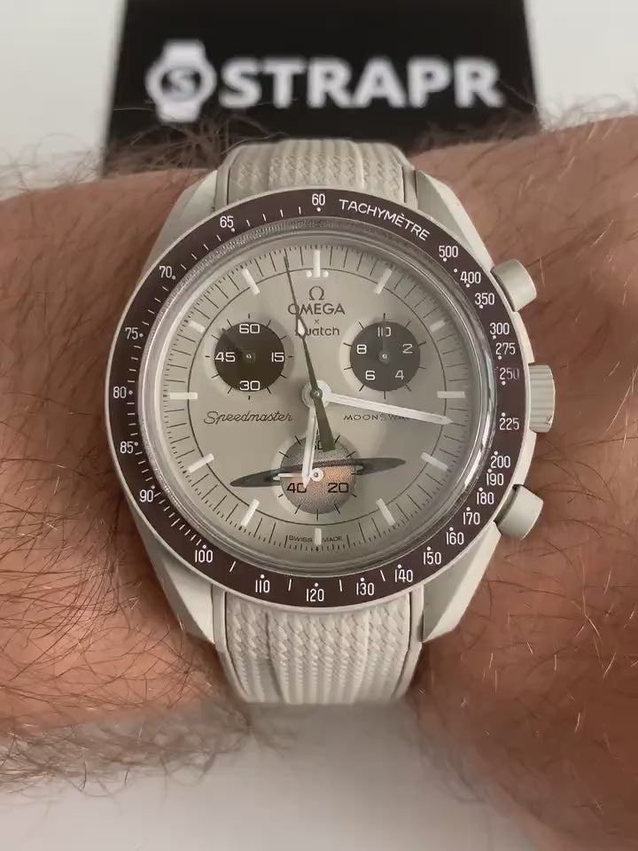 Omega Swatch MoonSwatch cinturino strap beige