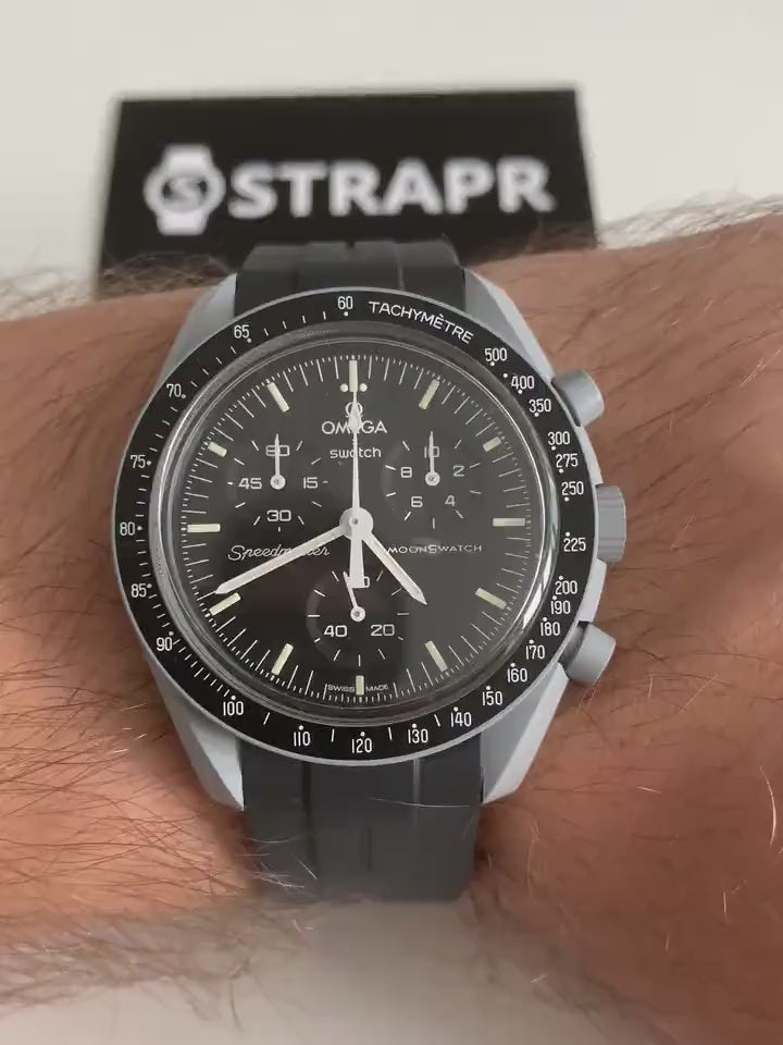 Omega Swatch MoonSwatch cinturino strap nero
