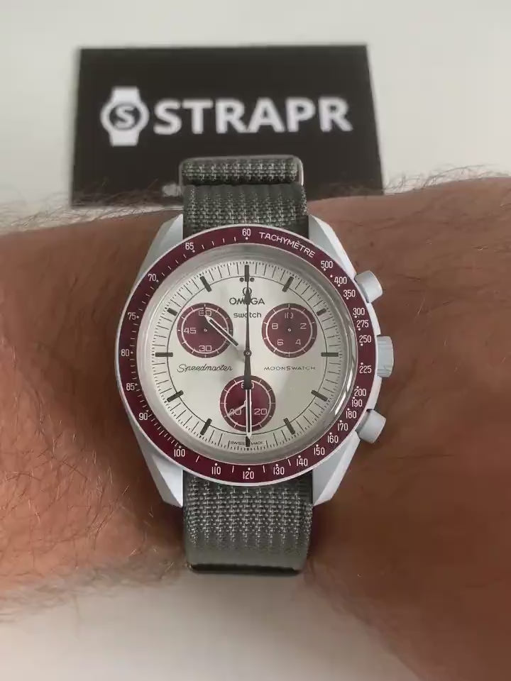 Omega Swatch MoonSwatch strap nylon grey
