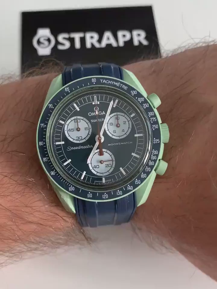 Omega Swatch MoonSwatch strap Seamaster blue