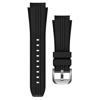 Brede Horlogebandje Omega x Swatch Moonswatch - Zwart