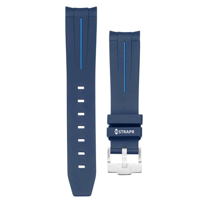 Bracelet strap Omega Swatch MoonSwatch bleu et bleu clair