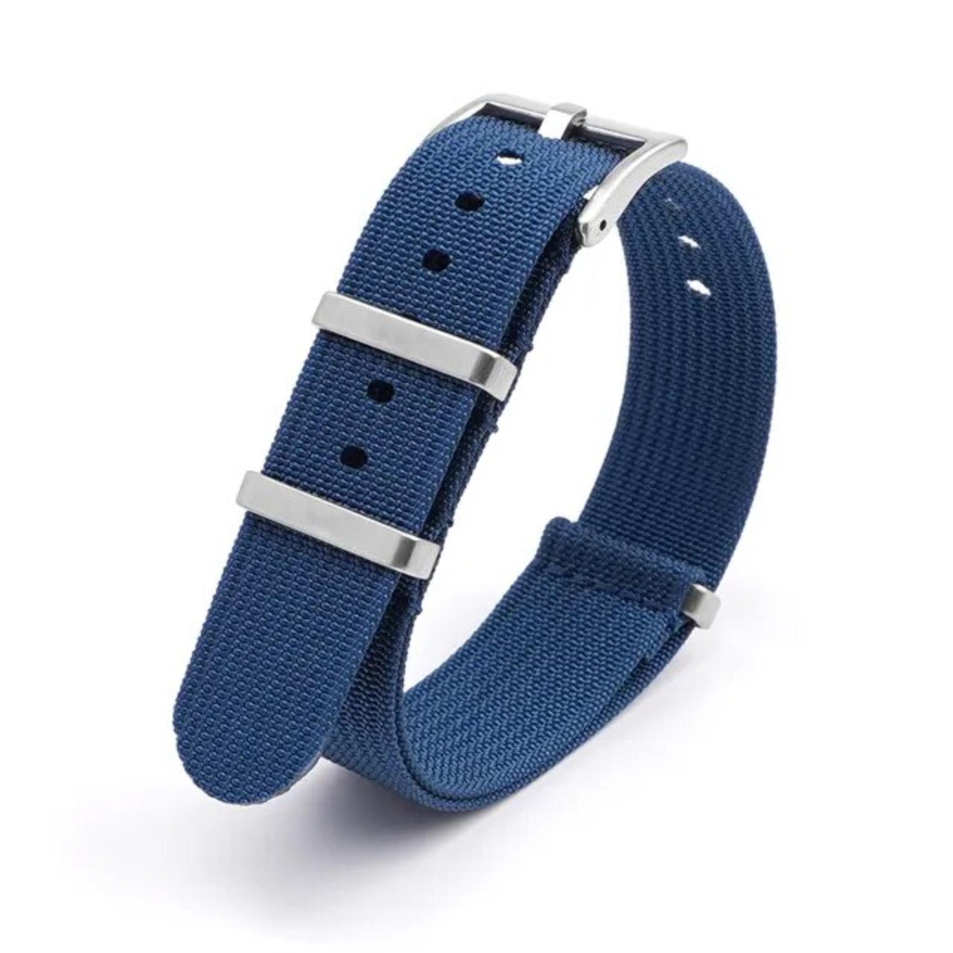 Omega Swatch MoonSwatch cinturino strap nylon blu
