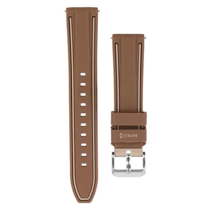 Omega Swatch MoonSwatch cinturino strap marrone silicone
