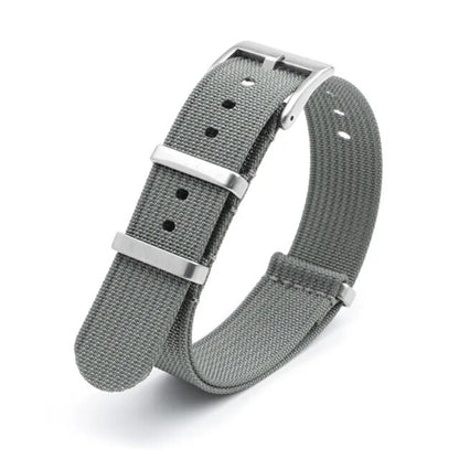 Omega Swatch MoonSwatch cinturino strap nylon grigio