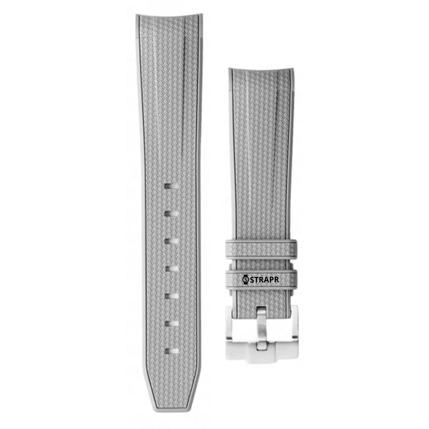 Armband strap Omega Swatch MoonSwatch grau