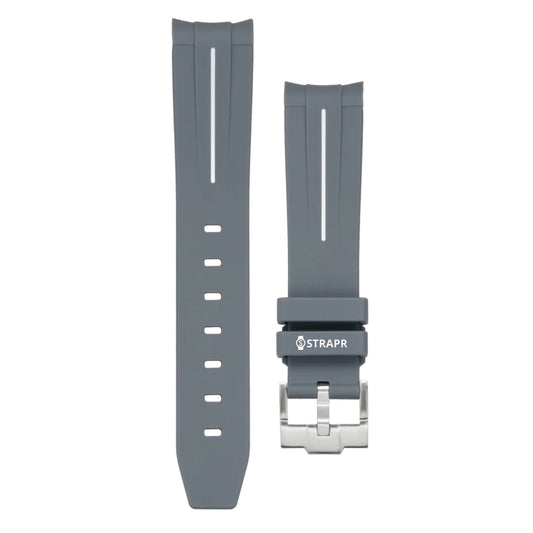 Omega Swatch MoonSwatch cinturino strap grigio e bianco