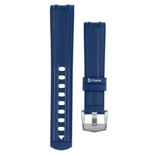 Bracelet strap Omega Swatch MoonSwatch Seamaster bleu