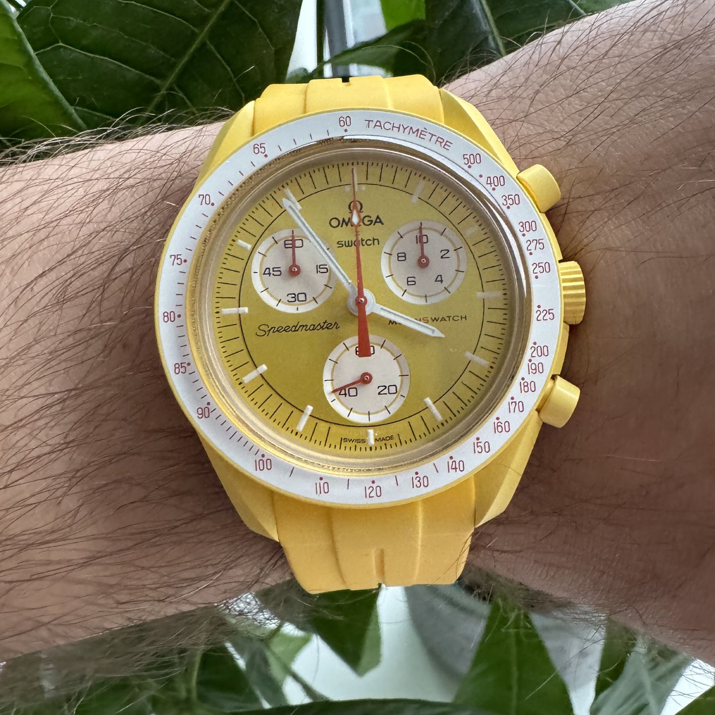 Omega Swatch MoonSwatch correa strap amarillo