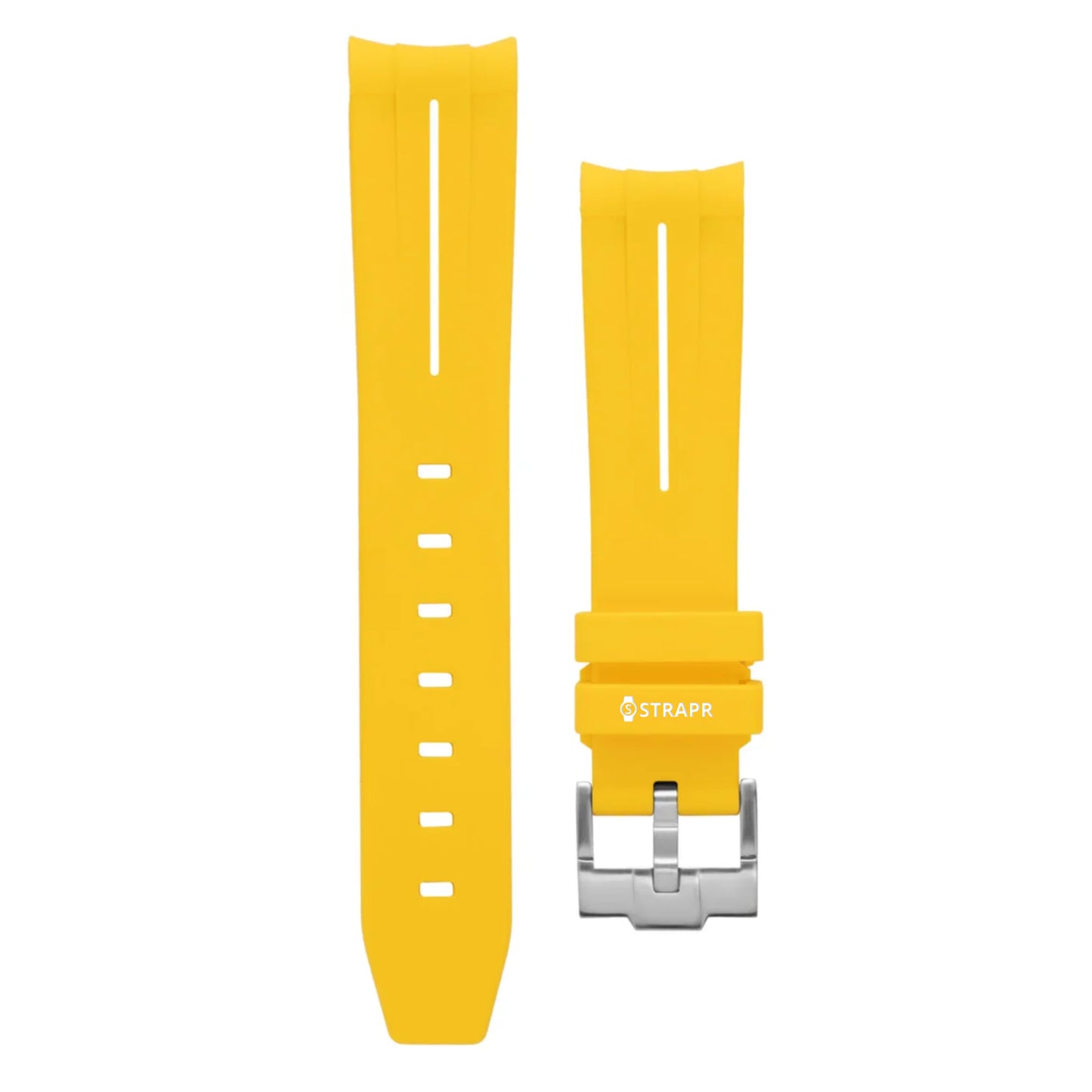 Armband strap Omega Swatch MoonSwatch gelb und weiß