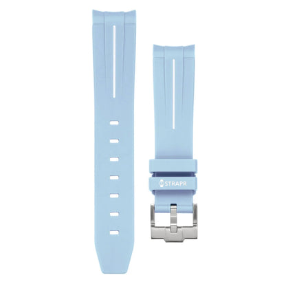 Omega Swatch MoonSwatch cinturino strap blu cielo