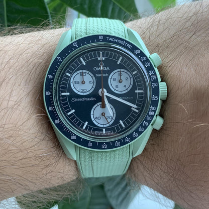 Premium Horlogebandje Omega x Swatch Moonswatch - Groen