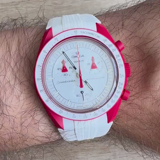 Omega Swatch MoonSwatch strap white