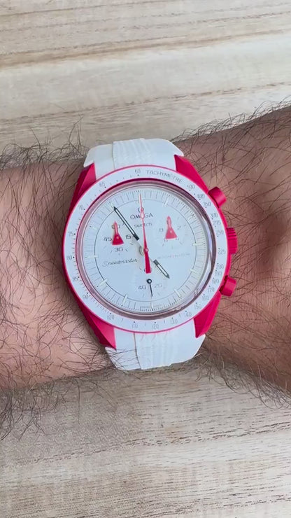 Omega Swatch MoonSwatch strap white