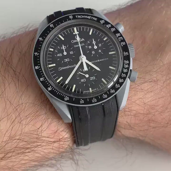 Seamaster Horlogebandje Omega x Swatch Moonswatch - Zwart