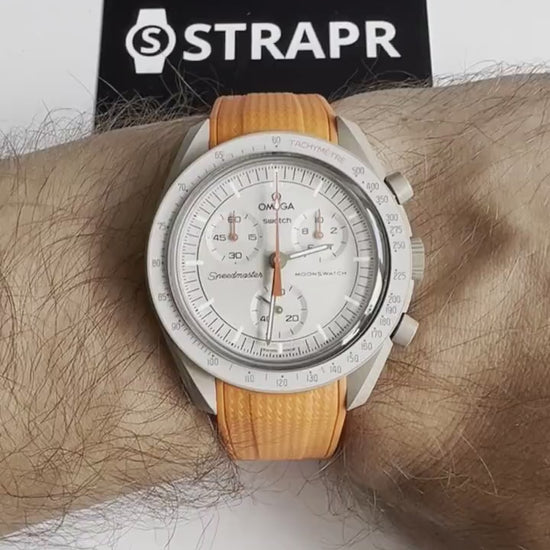 Premium Horlogebandje Omega x Swatch Moonswatch - Oranje