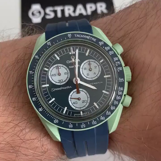 Horlogebandje Omega x Swatch Moonswatch - Blauw