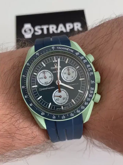 Horlogebandje Omega x Swatch Moonswatch - Blauw