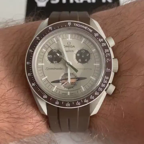 Horlogebandje Omega x Swatch Moonswatch - Bruin