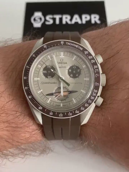 Horlogebandje Omega x Swatch Moonswatch - Bruin
