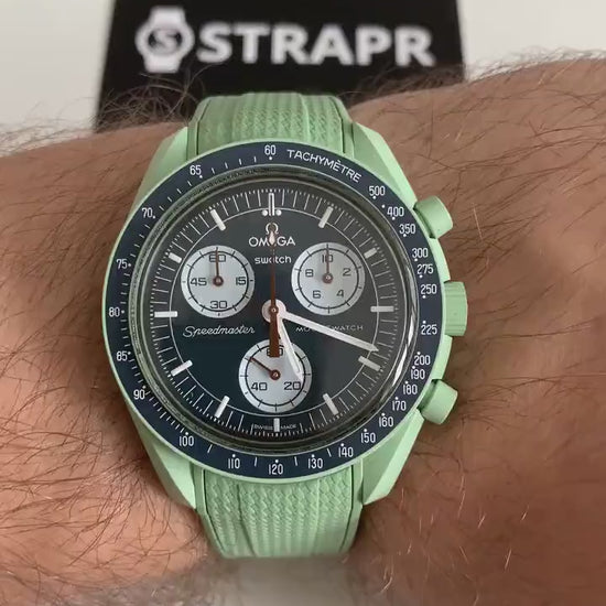 Premium Horlogebandje Omega x Swatch Moonswatch - Groen